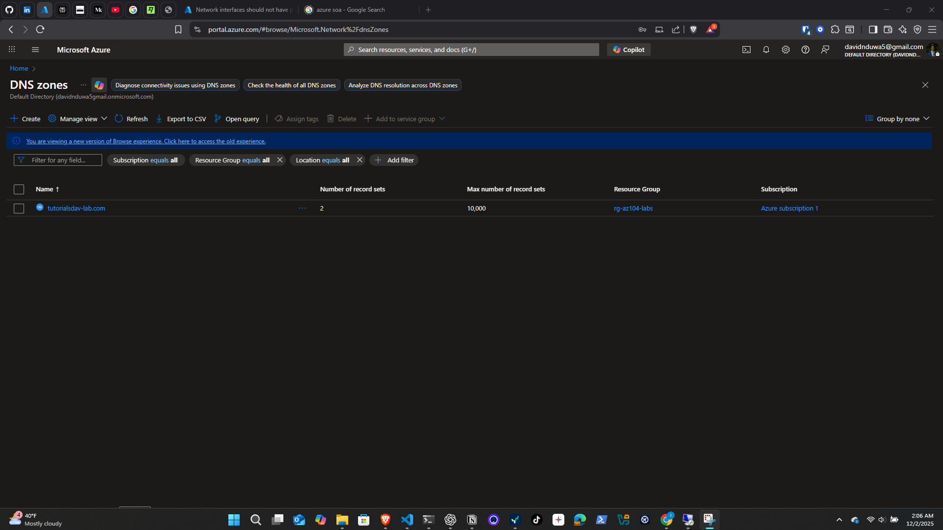 Public Dns Zone Overview